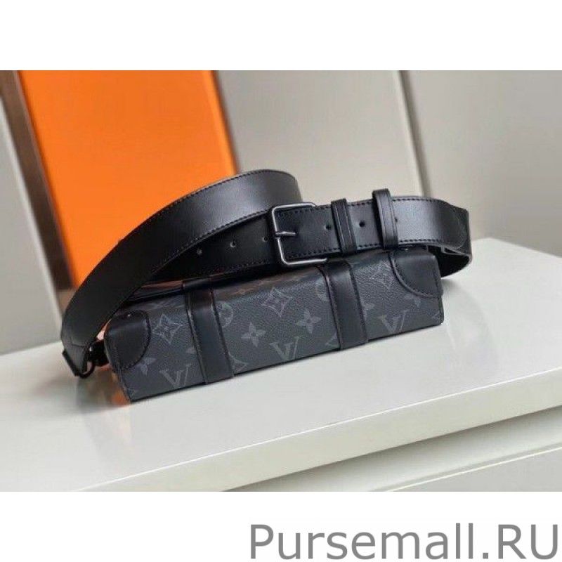 Trunk Messenger Bag Monogram Eclipse M45727