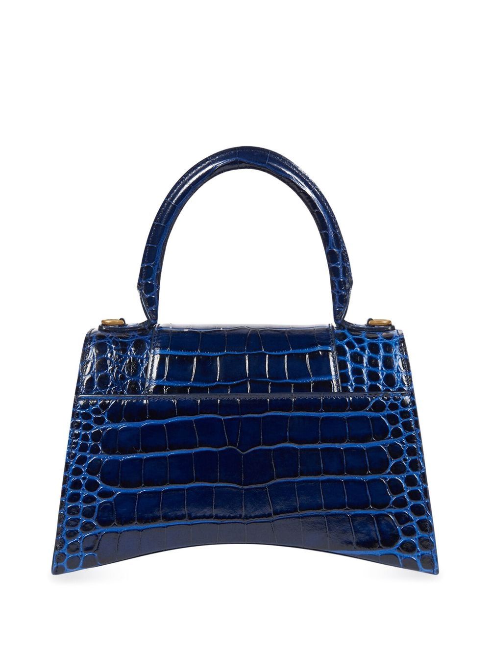 Ba*len*cia*ga small hourglass crocodile effect bag