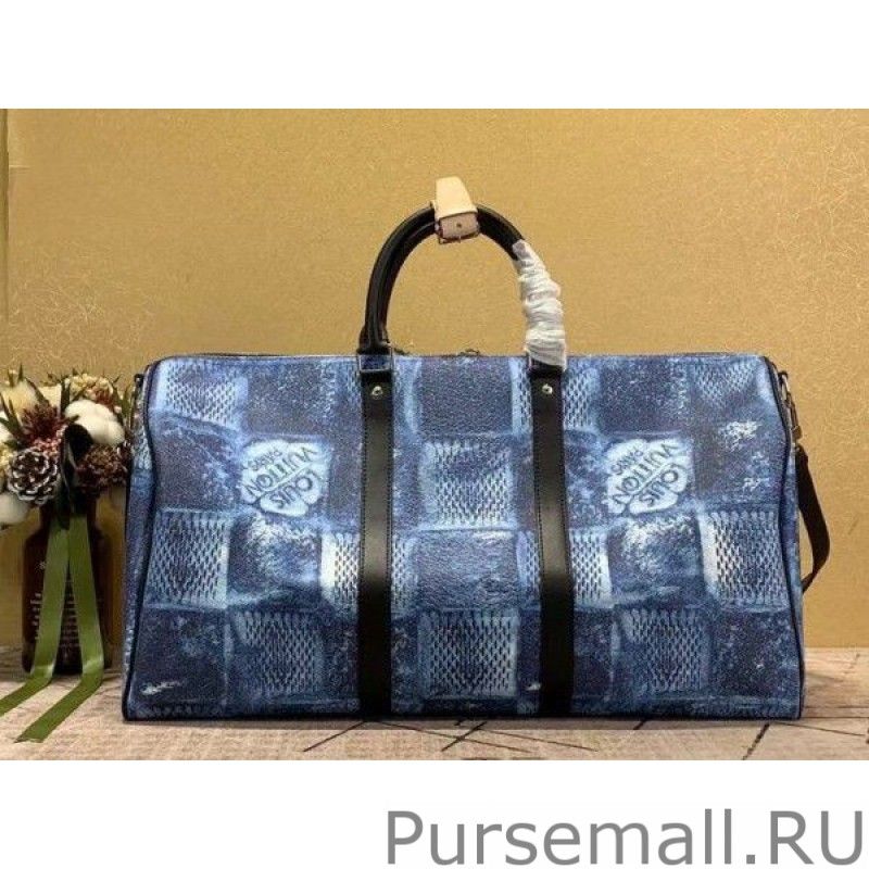 Keepall Bandouliere 50 Damier Salt N50059