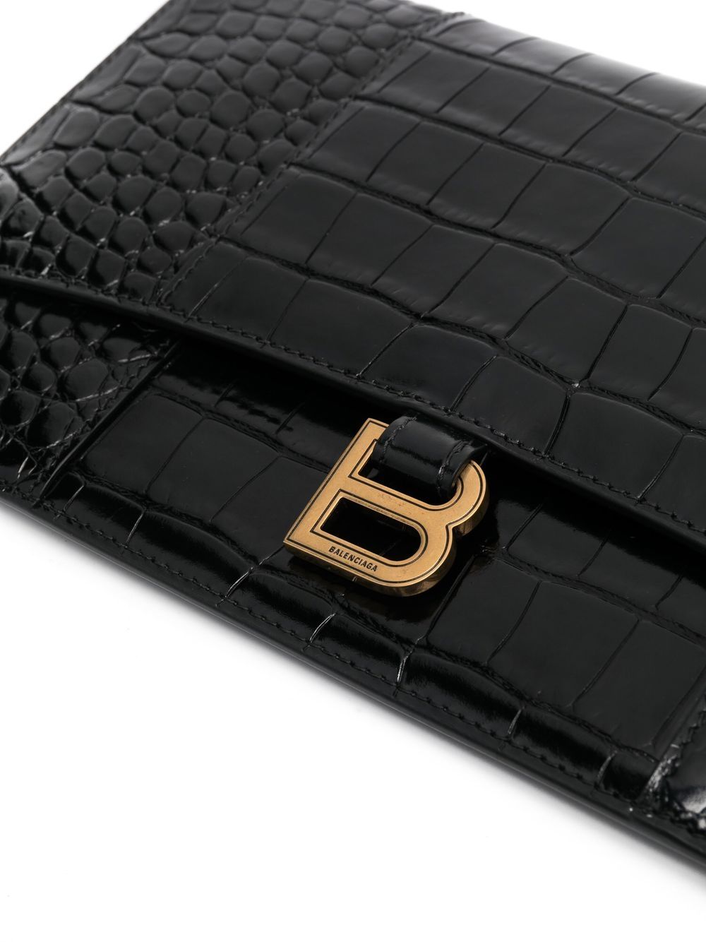 Ba*len*cia*ga hourglass flat clutch bag