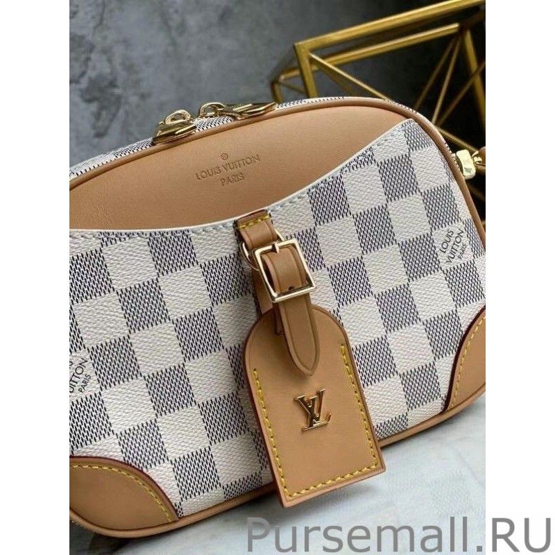 Mini Deauville Bag Damier Azur N50048