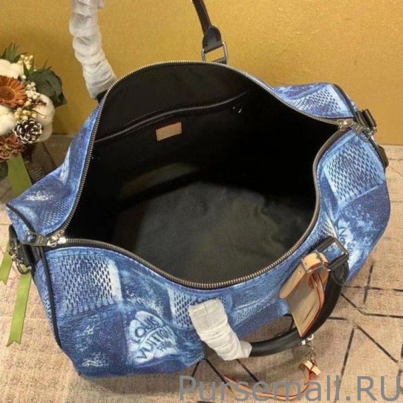 Keepall Bandouliere 50 Damier Salt N50059