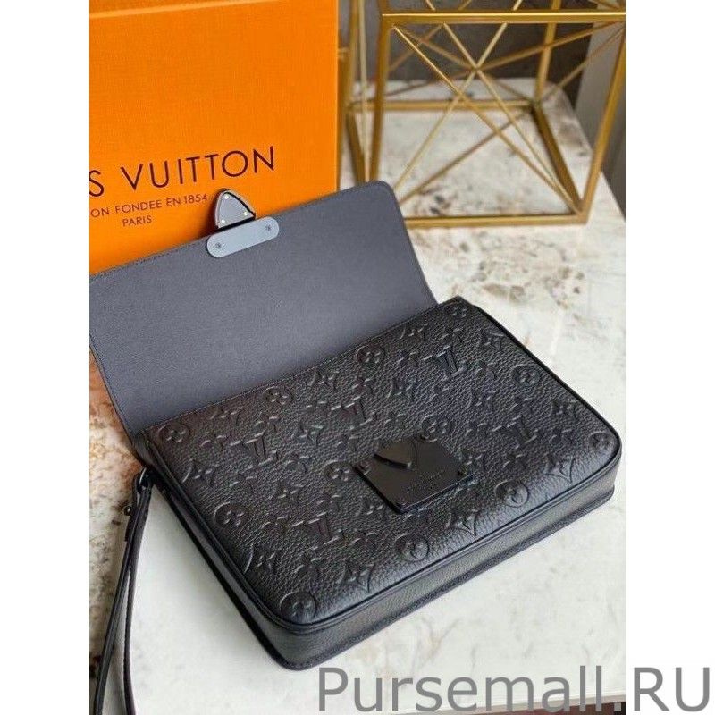 S Lock A4 Pouch Monogram M80582