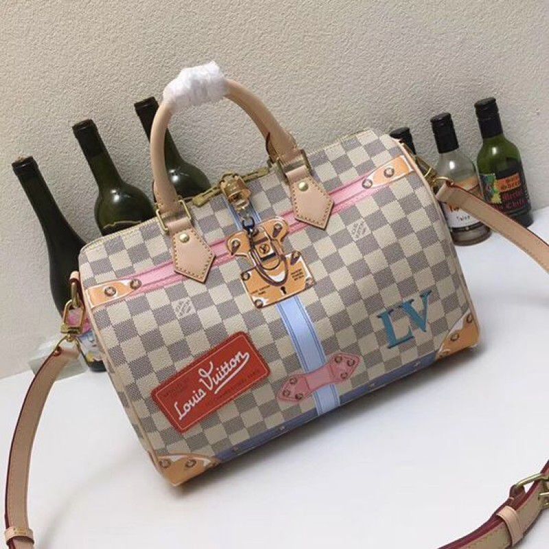 Speedy 30 Damier Azur Canvas N41063