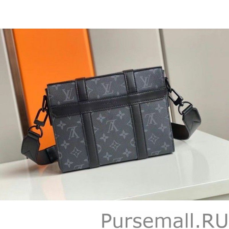 Trunk Messenger Bag Monogram Eclipse M45727