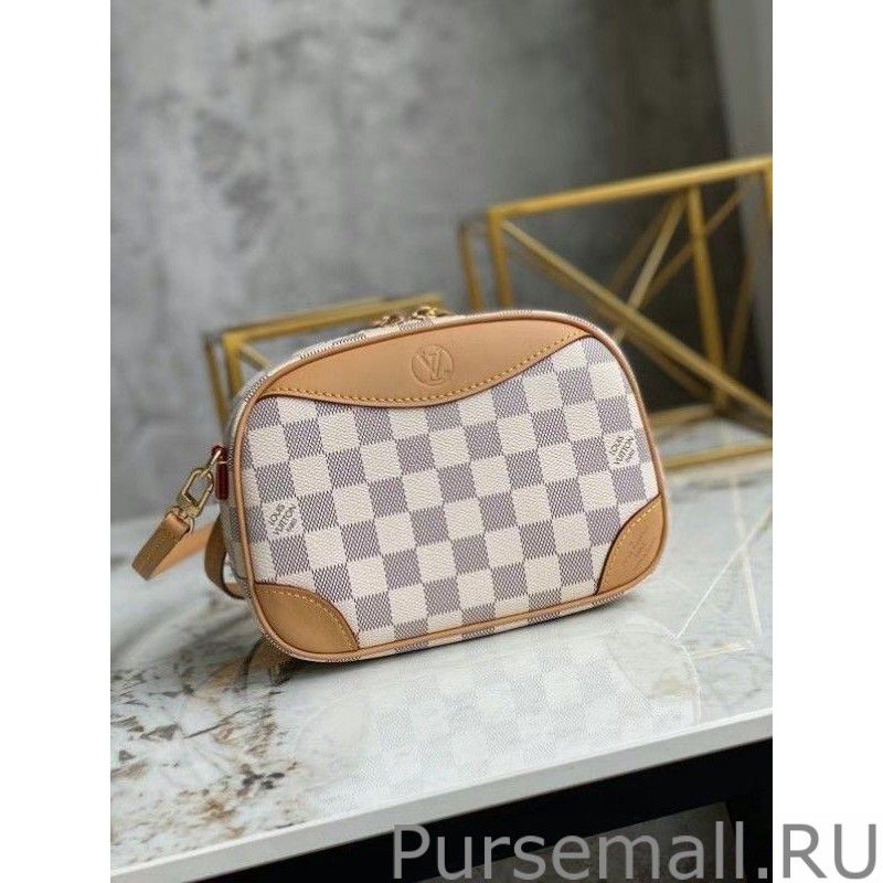 Mini Deauville Bag Damier Azur N50048