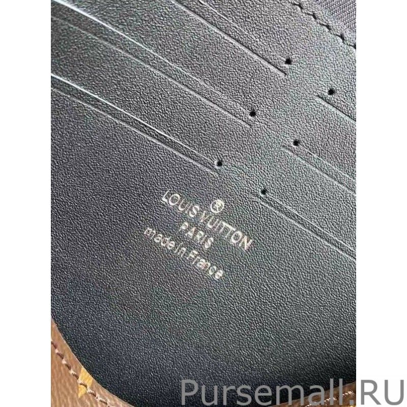 S Lock A4 Pouch Monogram Macassar M80560