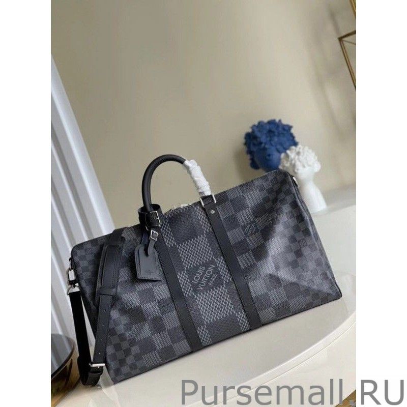 Keepall Bandouliere 50 Damier Graphite 3D N50016