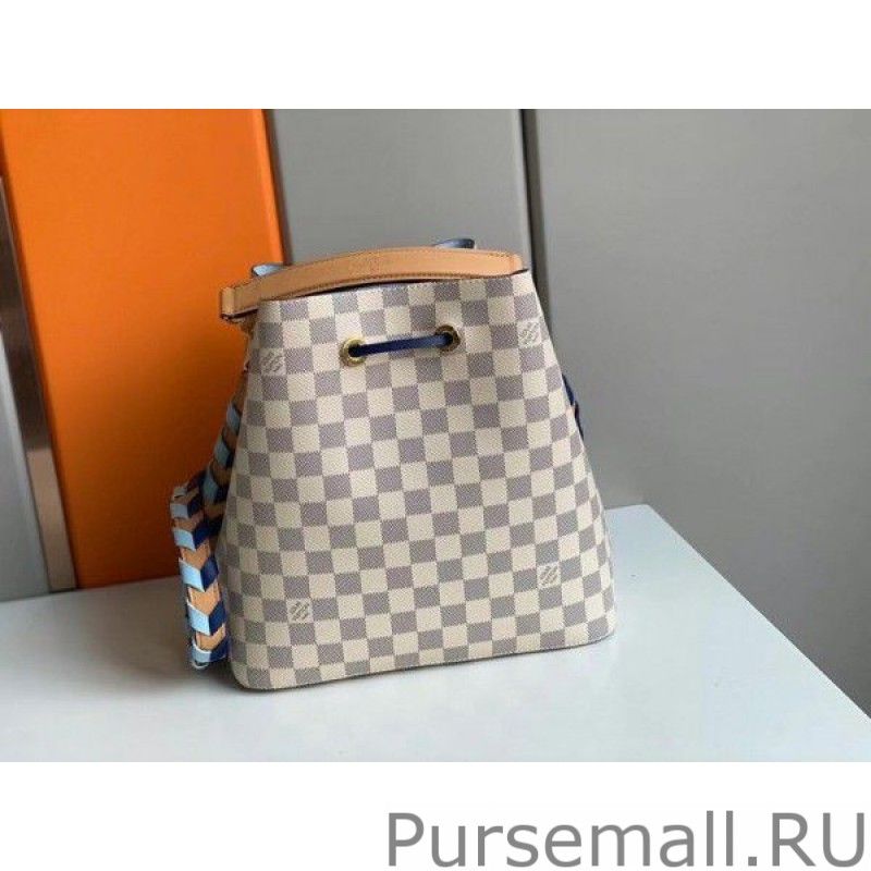 Damier Azur NeoNoe MM With Braided Strap N50042