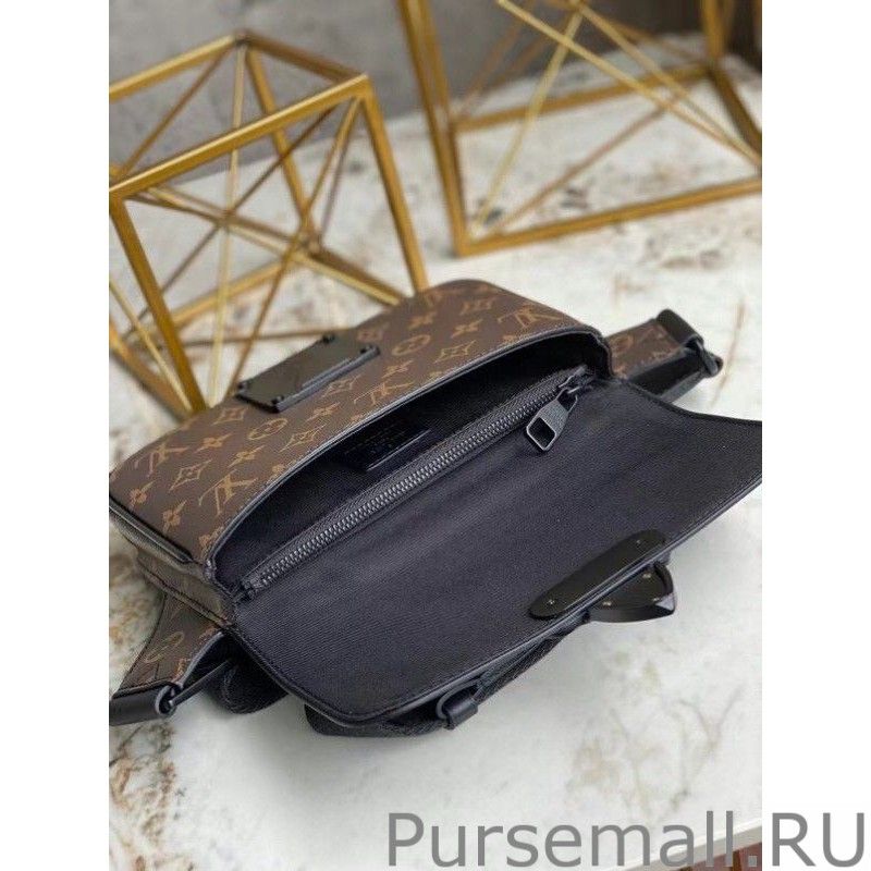 S Lock Sling Bag Monogram Macassar M45807