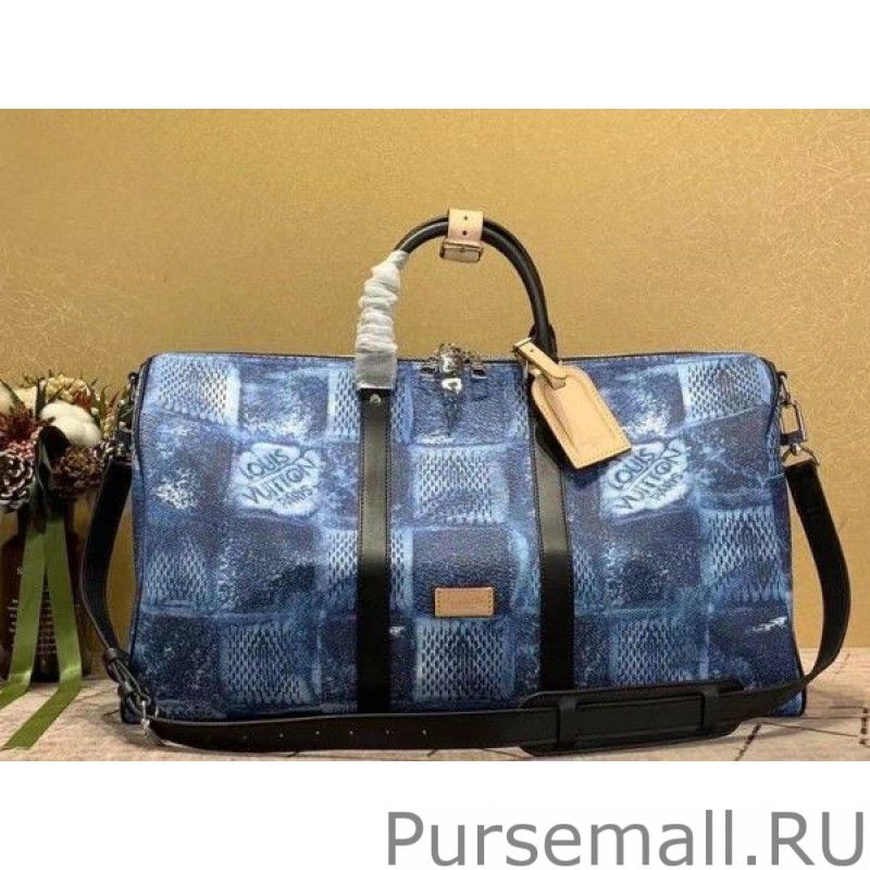 Keepall Bandouliere 50 Damier Salt N50059