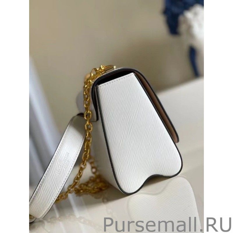 Twist MM Bag In White Epi Leather M55513
