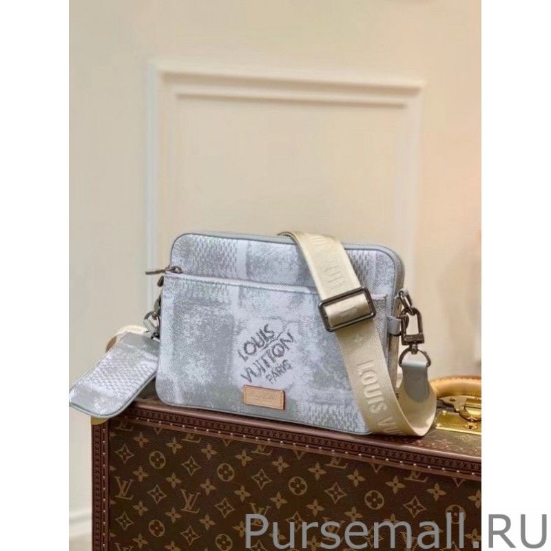 Trio Messenger Bag Damier Salt N50068