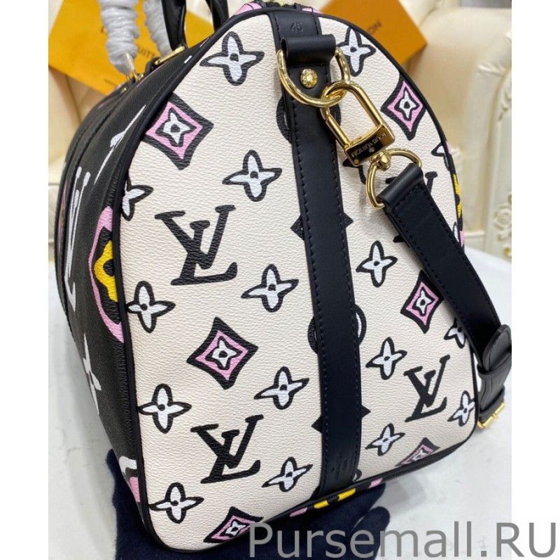 Keepall Bandouliere 45 Bag M58656 Black