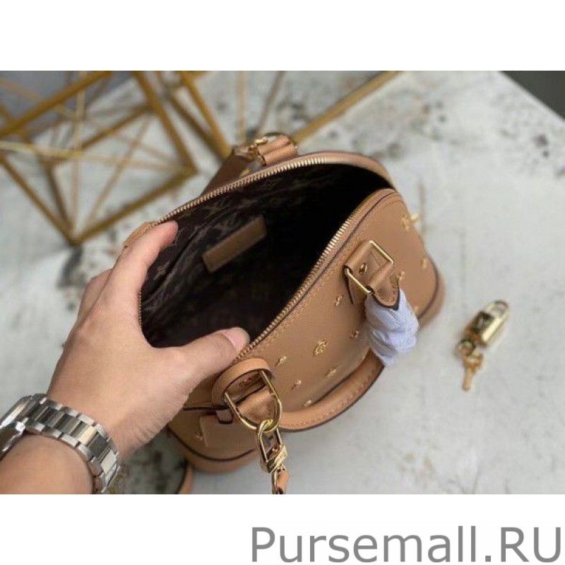 Alma BB Bag With Metallic Monogram Pattern M58638