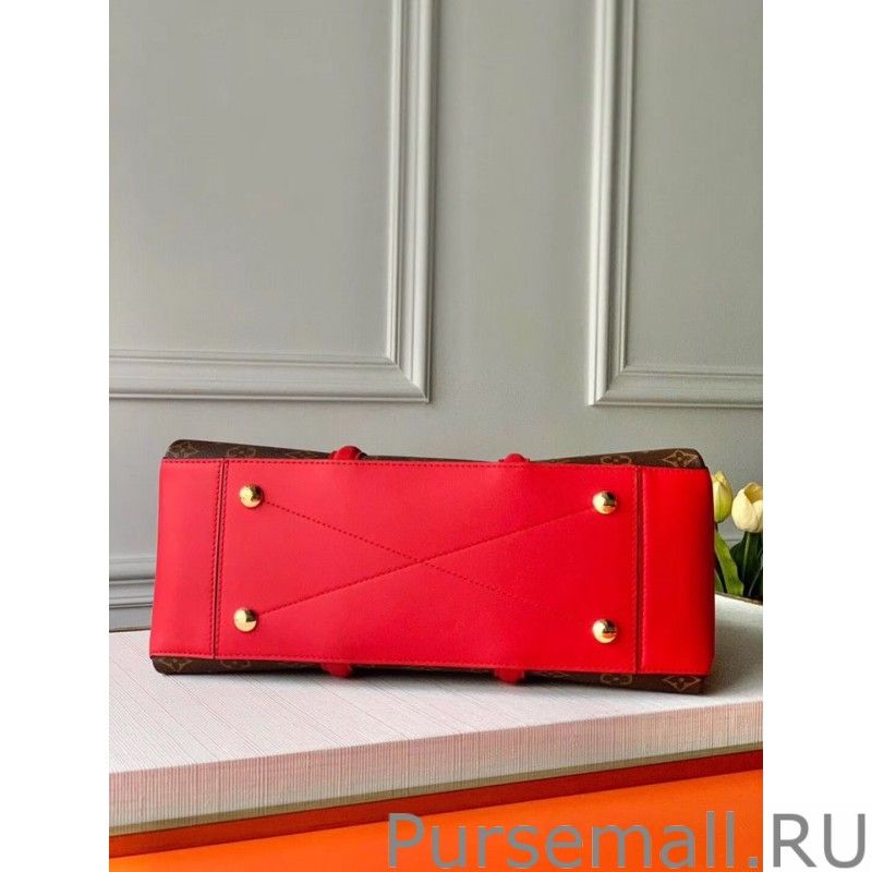 Soufflot MM Monogram Canvas M44817 Red