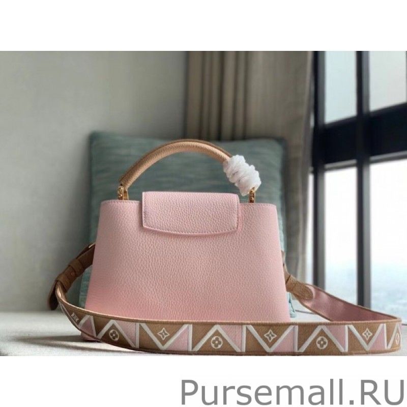 Capucines BB Bag In Pink Leather M59061