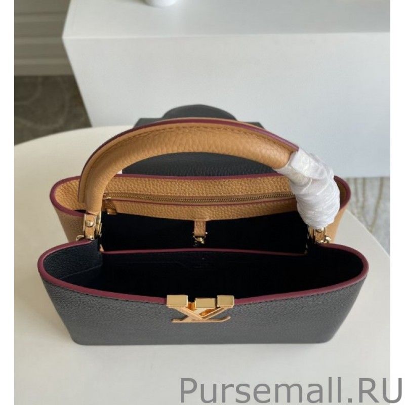 Capucines MM Bag In Bicolor Leather M58608