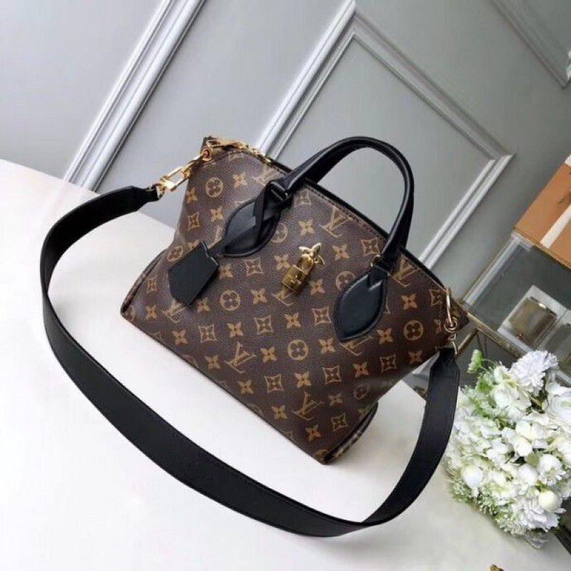 Flower Zipped Tote BB Monogram Canvas M44351 Black