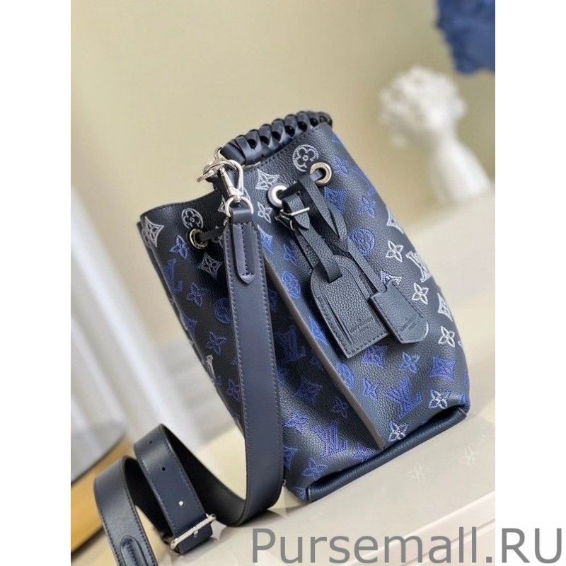 Muria Bag In Blue Mahina Leather M59554