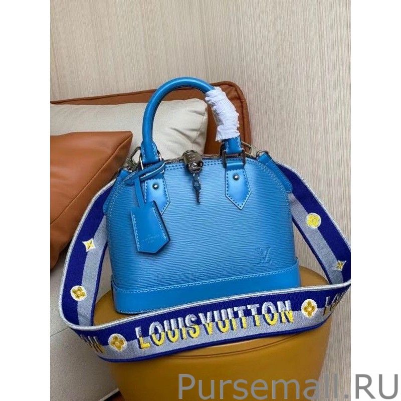 Epi Alma BB Bag With Jacquard Strap M57426