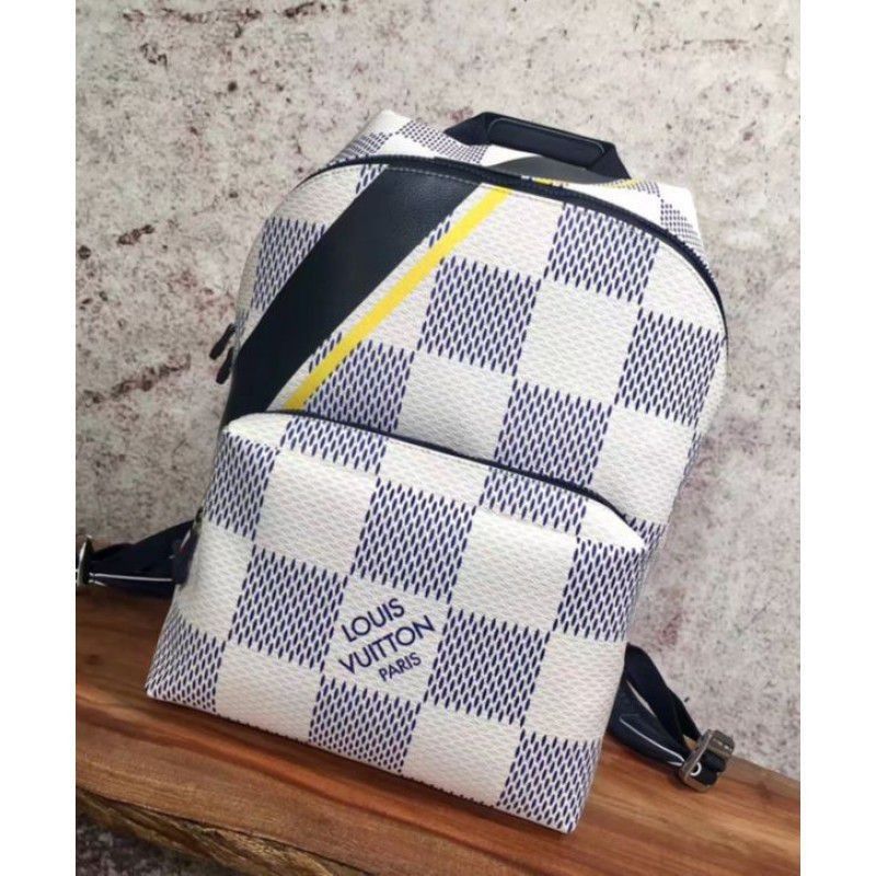 Apollo Backpack Damier Azur N44017 White