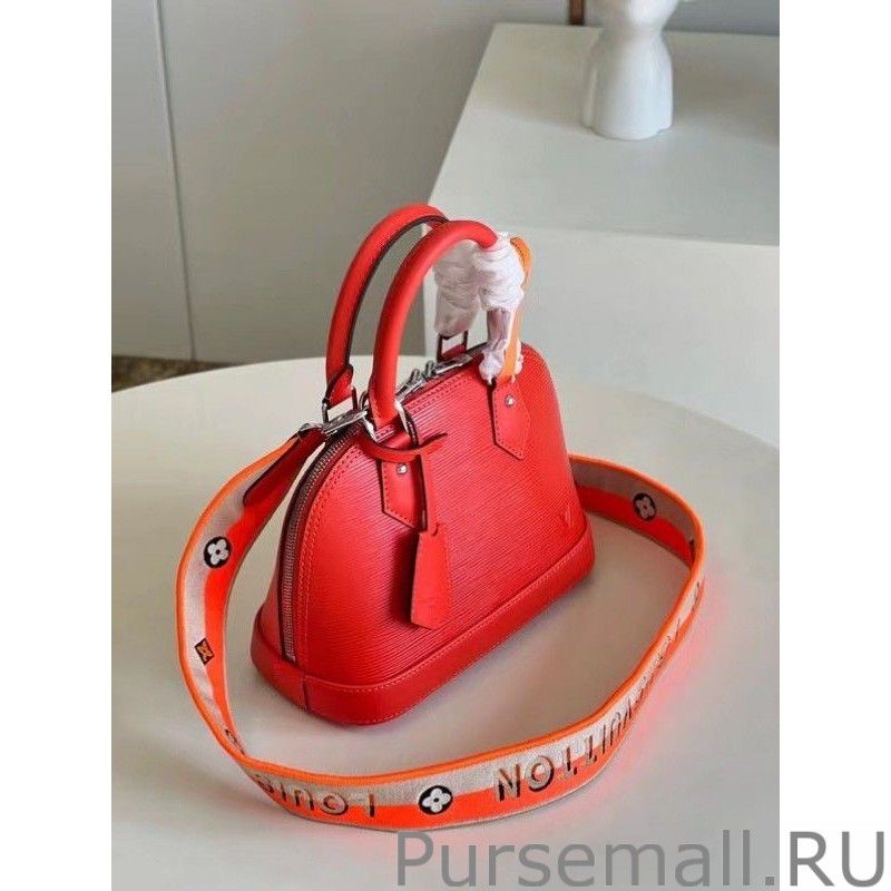 Epi Alma BB Bag With Jacquard Strap M57429