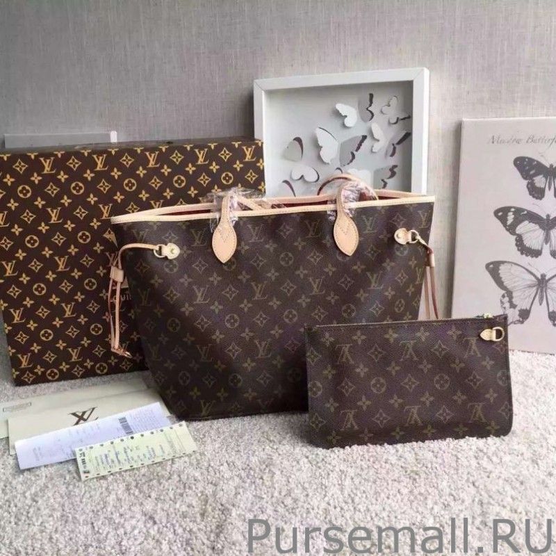 Neverfull MM Monogram Canvas M40996 Fuchsia