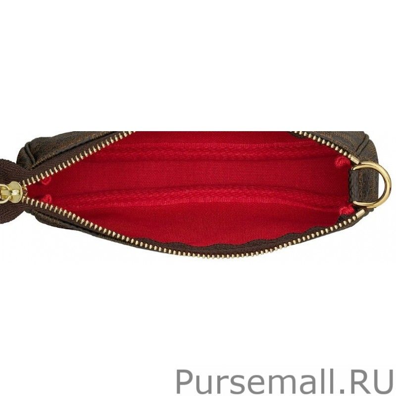 Mini Pochette Accessoires Damier Ebene N58009