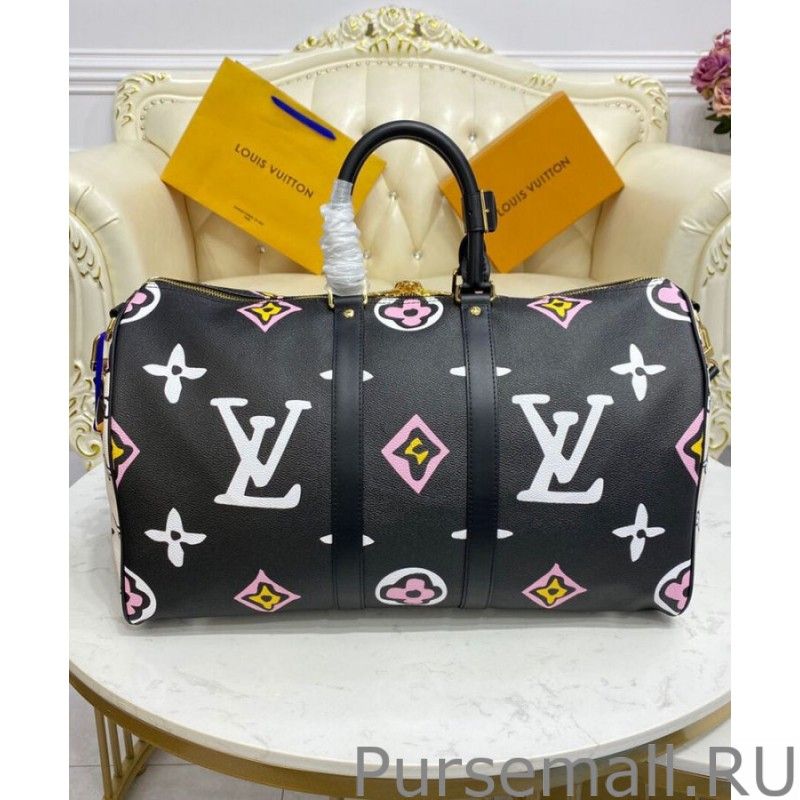 Keepall Bandouliere 45 Bag M58656 Black