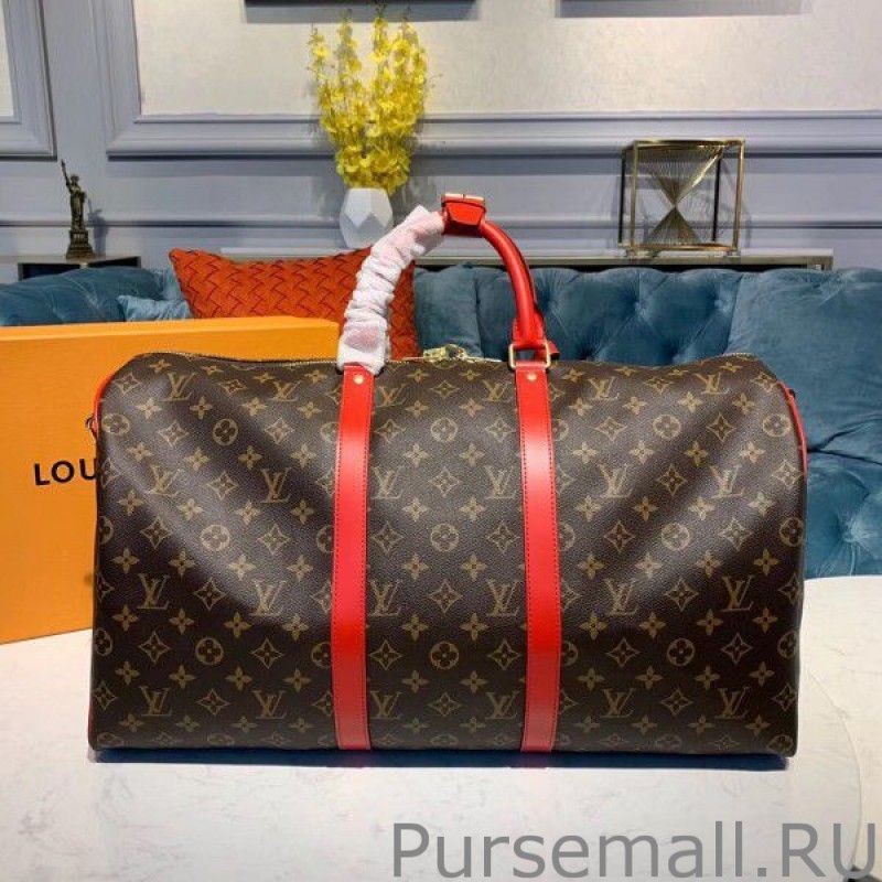 Keepall Bandouliere 50 Monogram Red M44740