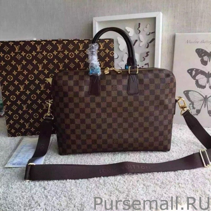 Porte Documents Jour Damier Ebene N42242