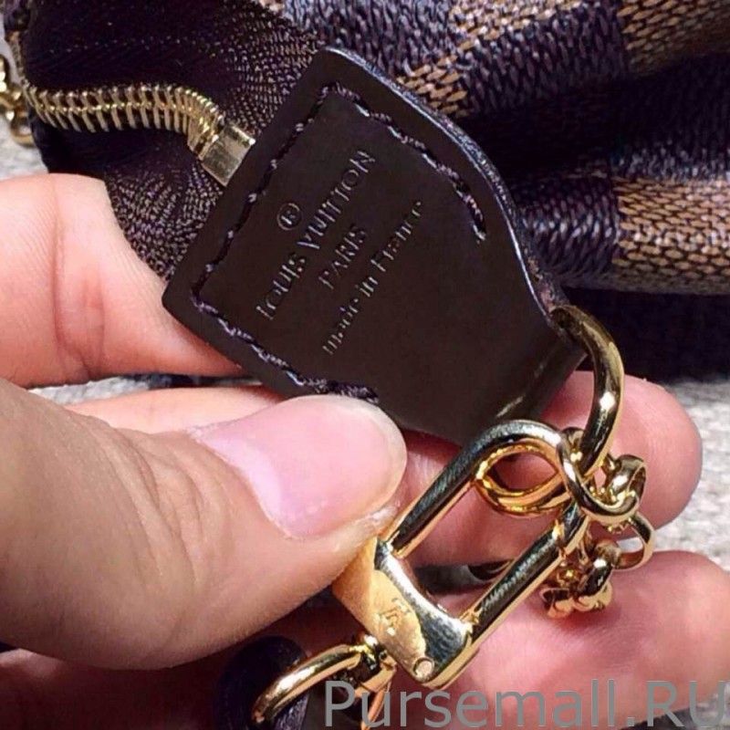 Eva Clutch Damier Ebene Canvas N55213