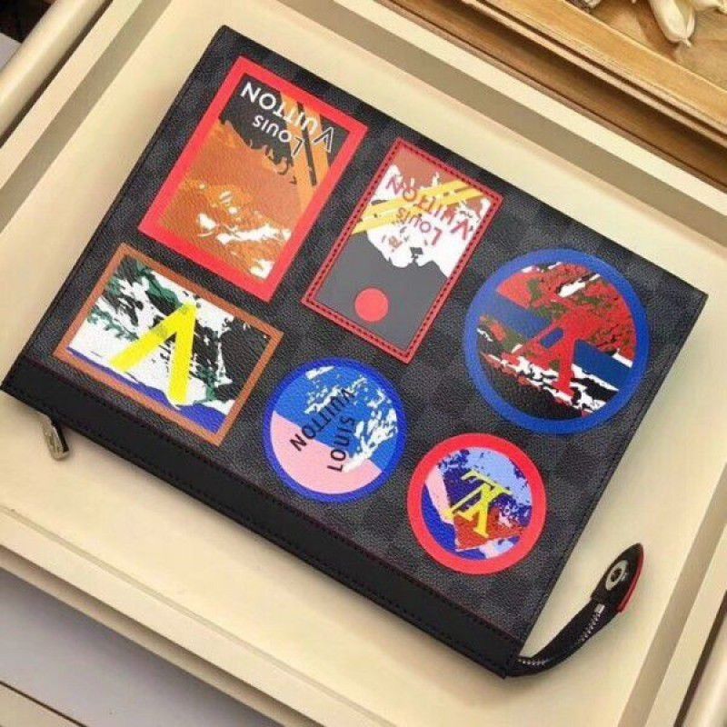 Pochette Voyage Damier Graphite N60134