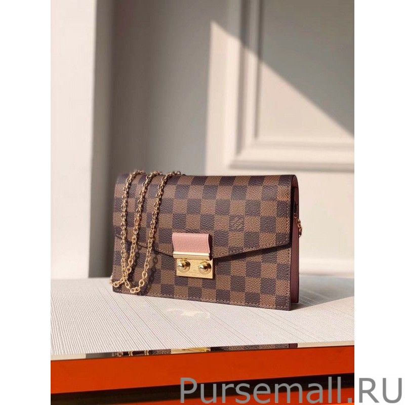 Croisette Chain Wallet Damier Ebene N60287
