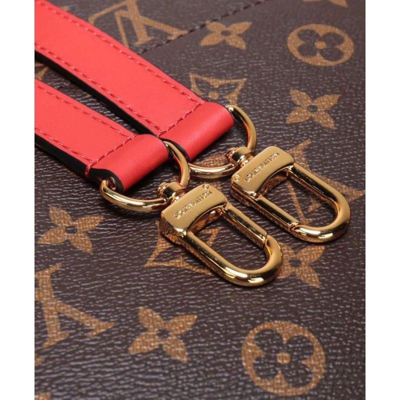 Flower Tote Monogram Canvas M43553 Red