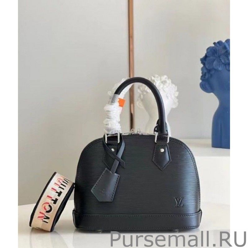 Epi Alma BB Bag With Jacquard Strap M59217