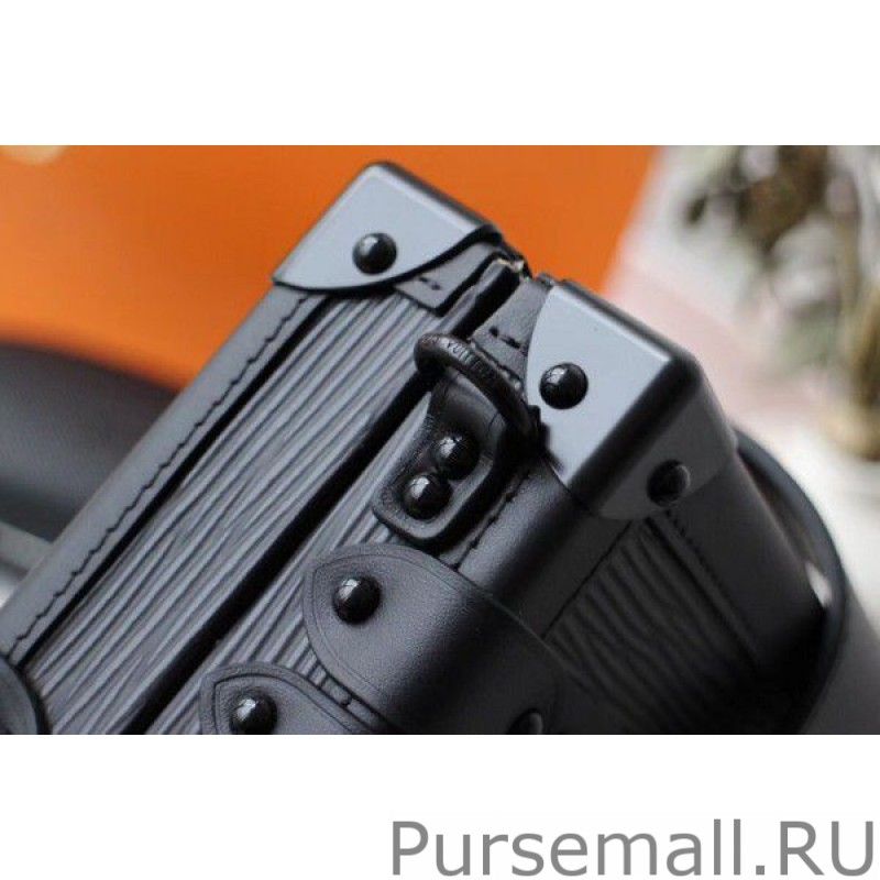 Petite Malle Bag All Black Epi Leather M55859