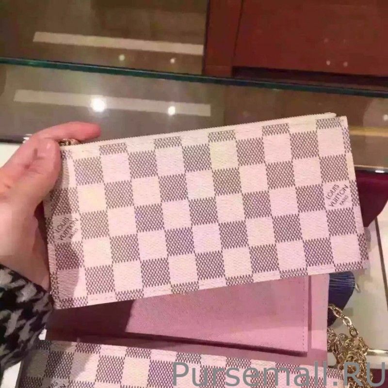 Pochette Felicie Damier Azur Canvas N63106
