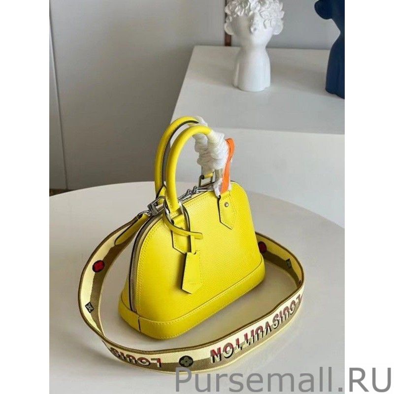 Epi Alma BB Bag With Jacquard Strap M57446