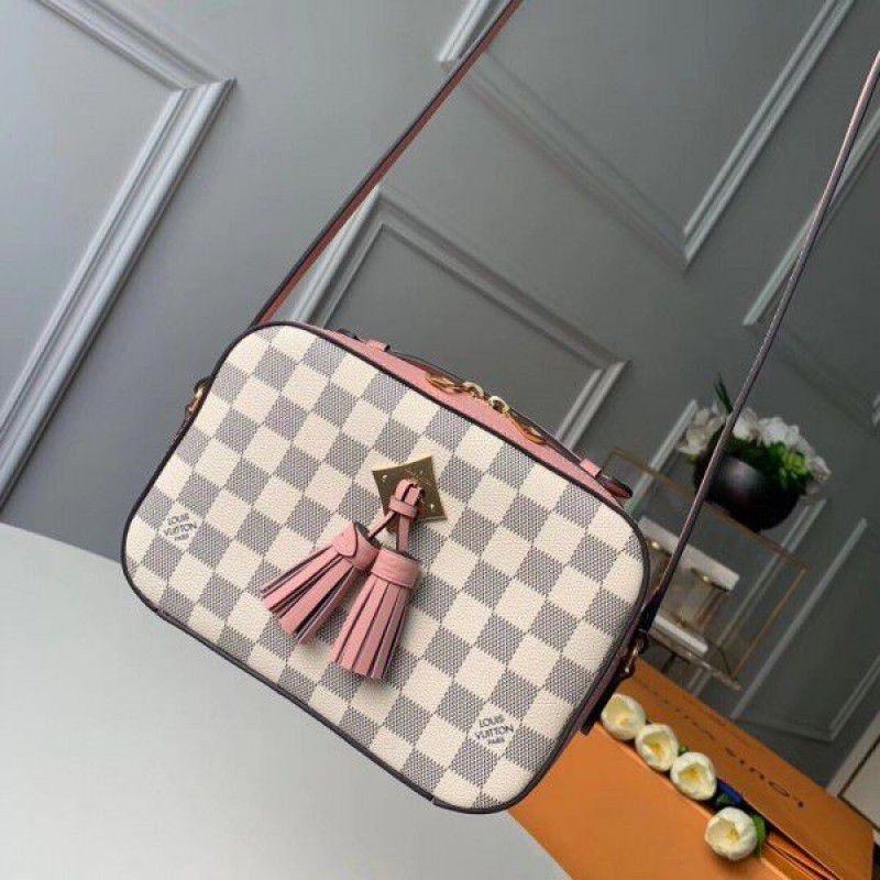 Saintonge Bag Damier Azur N40155