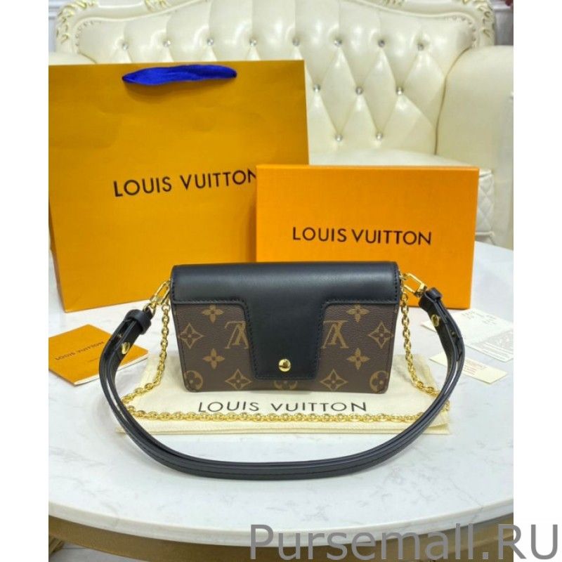 Padlock On Strap Handbags M80559 Black