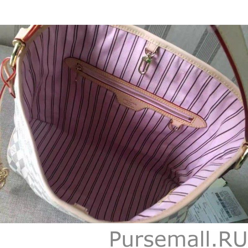 Delightful MM Bag Damier Azur N41607