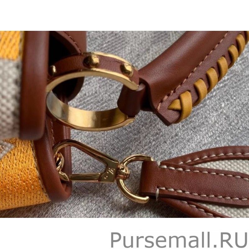 Capucines BB Bag In Striped Canvas M57651