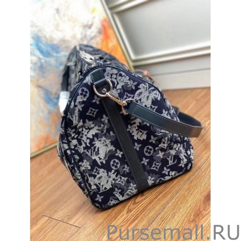 Keepall Bandouliere 50 Monogram Tapestry M57285