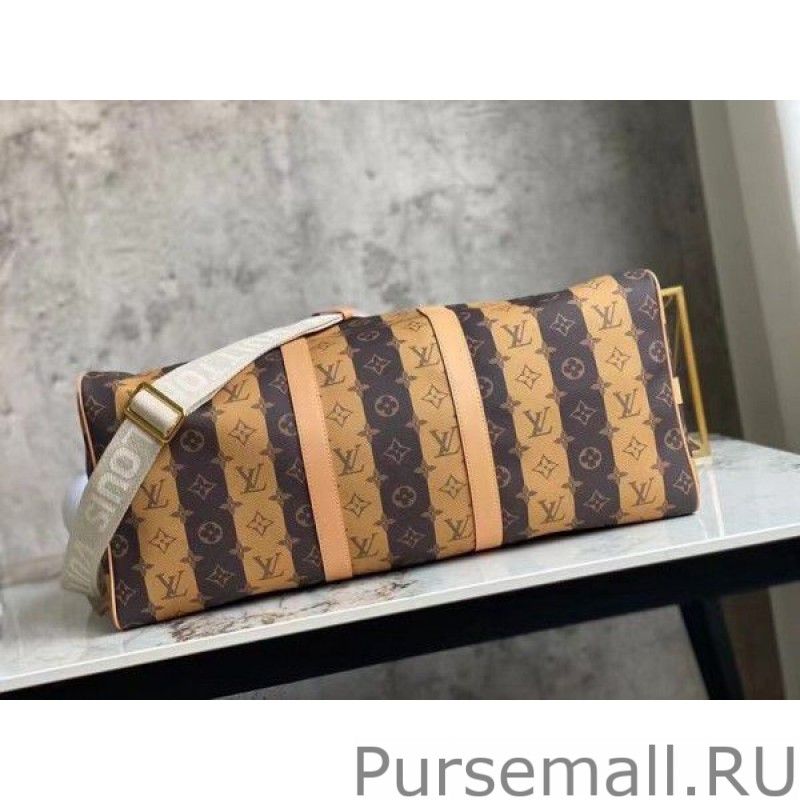 Keepall Bandouliere 50 Monogram Stripes Eclipse M45967