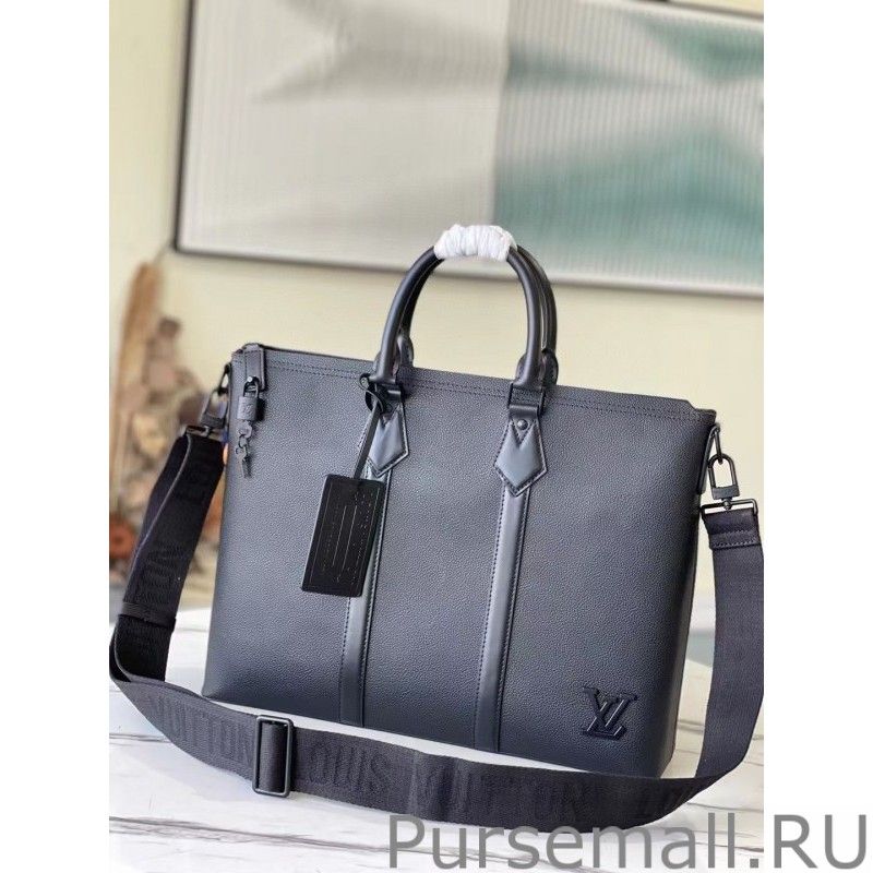 Lock It Tote In Aerogram Leather M59158