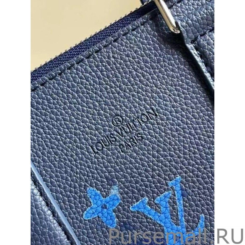 Sac Plat Zippe Ink Watercolor M57843