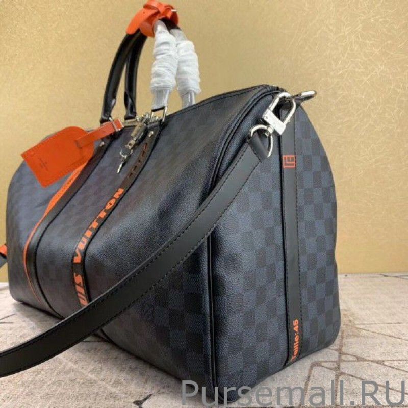 Keepall Bandouliere 45 Damier Cobalt Race N40166