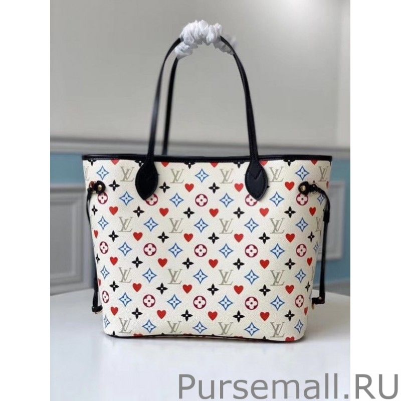 Game On Neverfull MM White Bag M57462